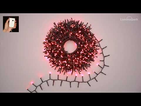 MiniCluster Lichterkette 20,5 m, 1000 LEDs rot 2 MiniCluster Lichterkette 20,5 m, 1000 LEDs rot 2