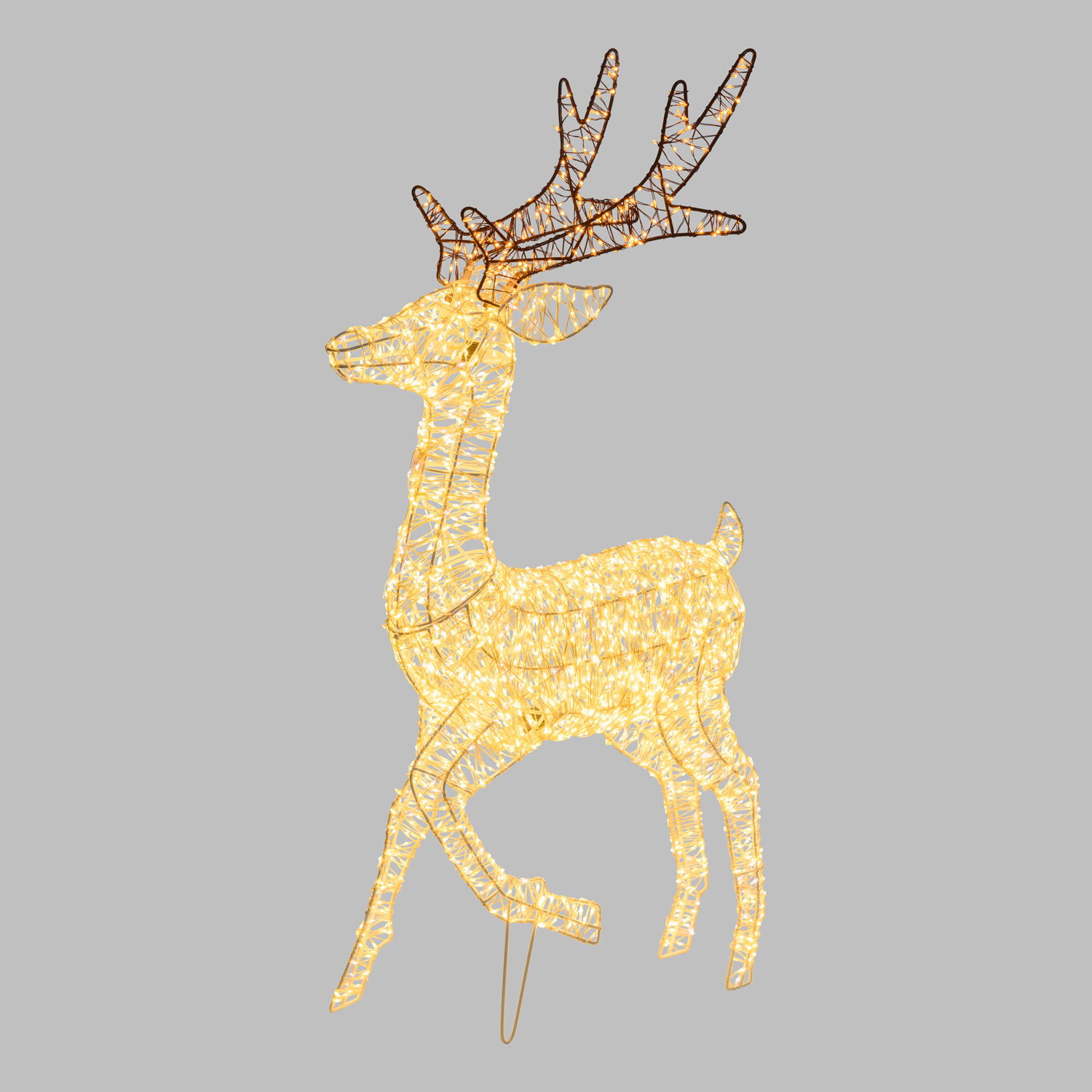 3D-Rentier mit angehobener Hufe, H. 80 cm, 2880 Mikro-LEDs mit hoher Anzahl in Warmweiß und Kaltweiß, für den Innenbereich geeignet 5 3D-Rentier mit angehobener Hufe, H. 80 cm, 2880 Mikro-LEDs mit hoher Anzahl in Warmweiß und Kaltweiß, für den Innenbereich geeignet 5