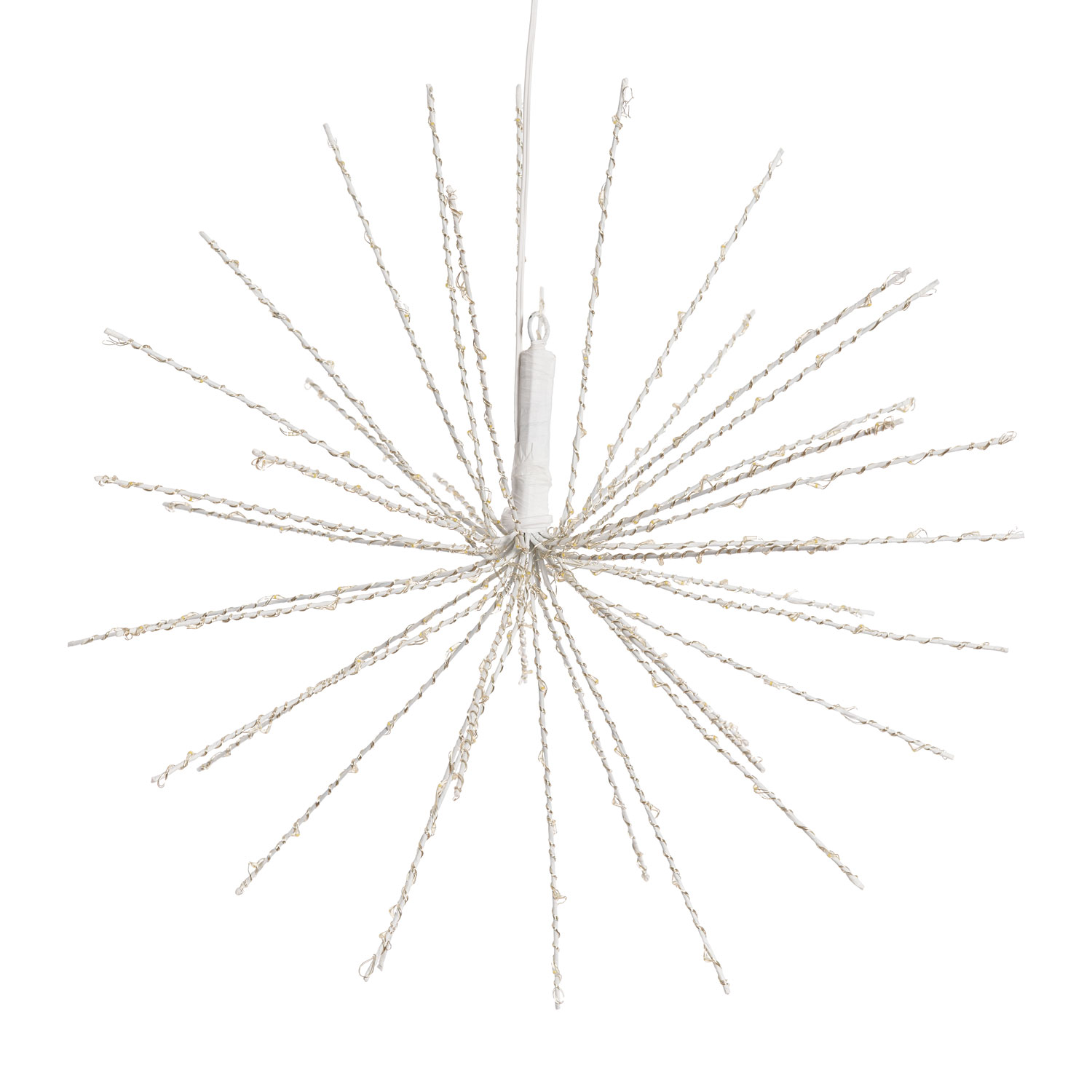 Weißer TWIGball Stern mit warmweißen Micro LEDs (40 cm) 2 Weißer TWIGball Stern mit warmweißen Micro LEDs (40 cm) 2