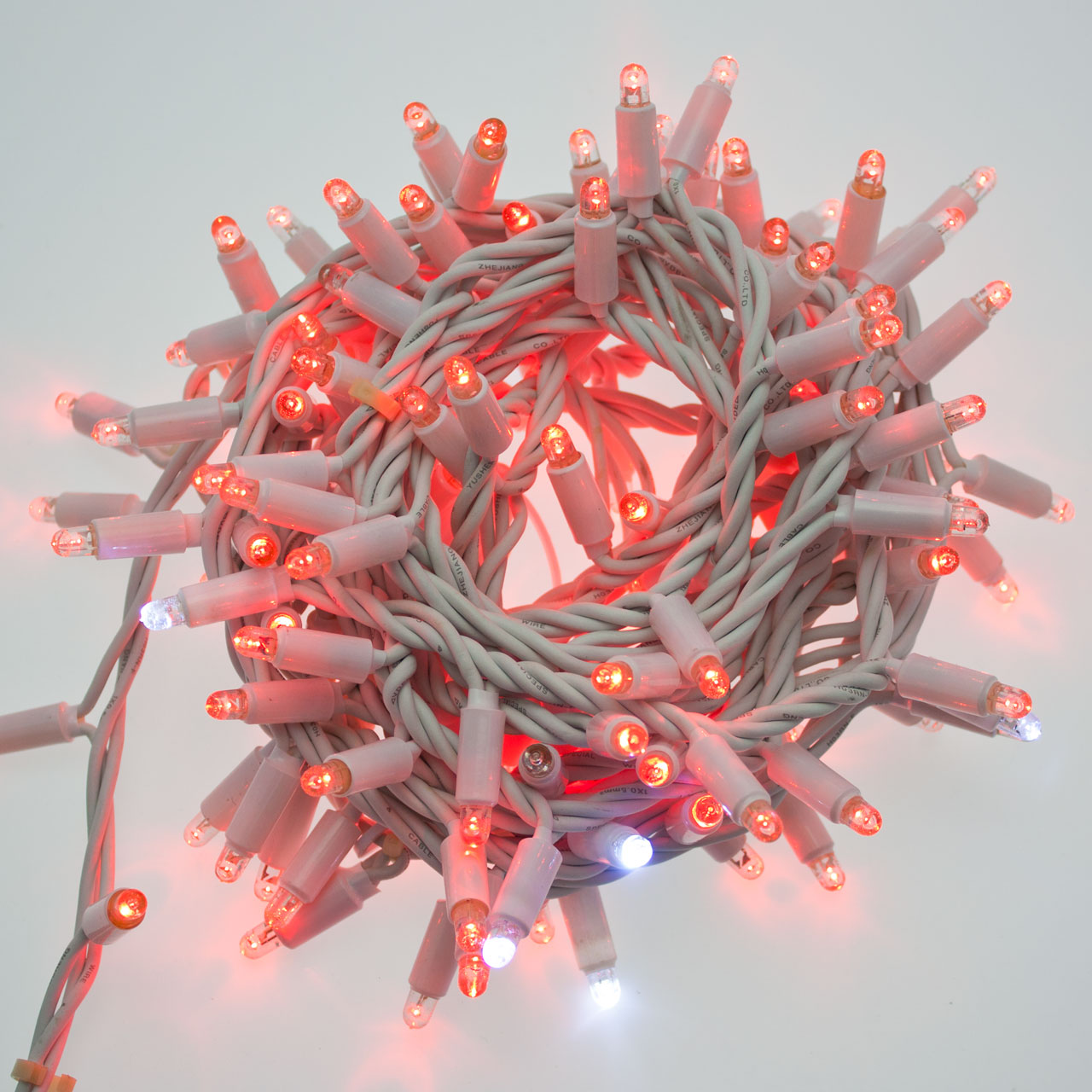 Lichterkette 10 m, 200 MaxiLEDs rot und kaltweiß, weißes Kabel, erweiterbar, IP67 5 Lichterkette 10 m, 200 MaxiLEDs rot und kaltweiß, weißes Kabel, erweiterbar, IP67 5