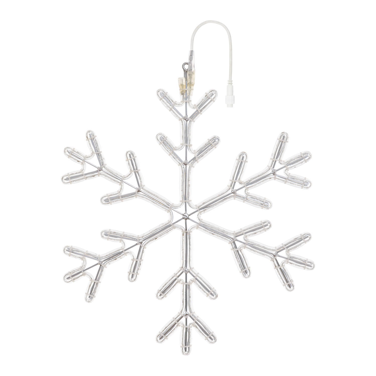 Cristallo di neve in tubo luminoso, 68 x 68 cm, 253 led bianco caldo 5 Cristallo di neve in tubo luminoso, 68 x 68 cm, 253 led bianco caldo 5