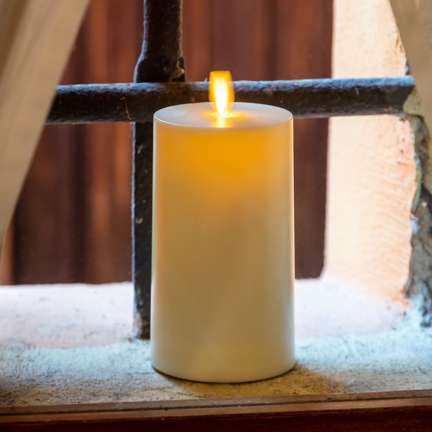 Candela a batteria avorio 14 cm, led bianco caldo 1 Candela a batteria avorio 14 cm, led bianco caldo 1