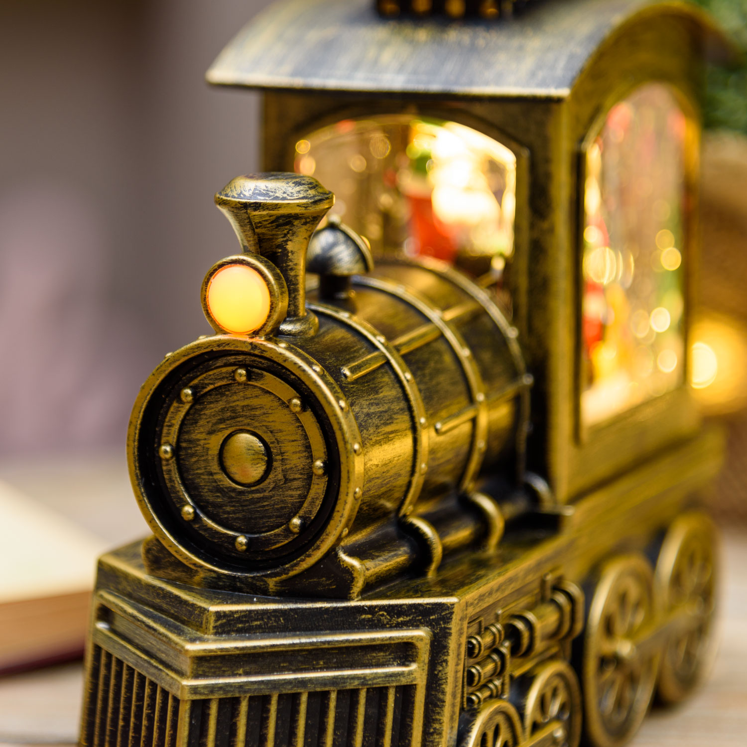 Locomotiva Trenino con glitter scintillante nell'acqua a batteria 7 Locomotiva Trenino con glitter scintillante nell'acqua a batteria 7