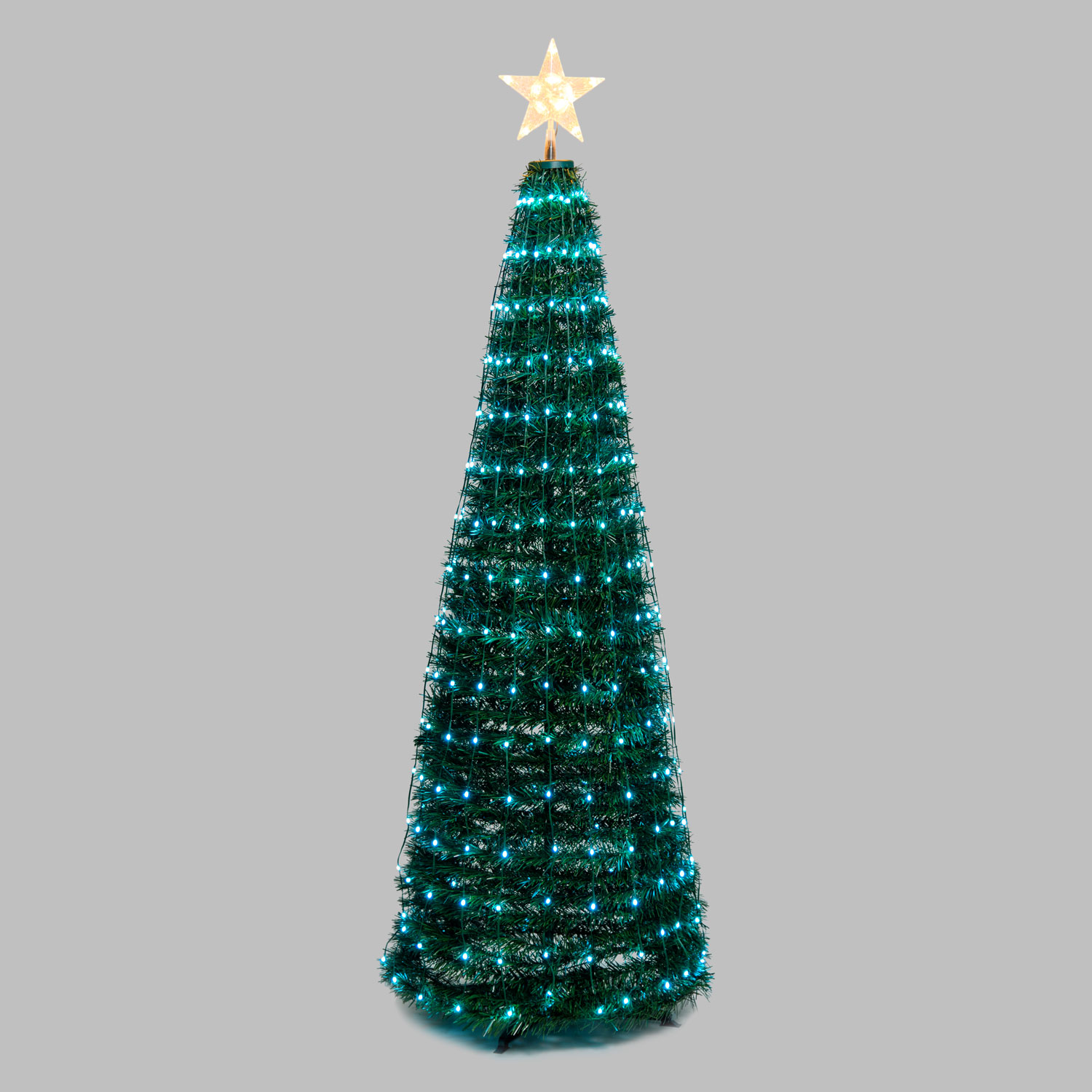 Faltbarer Baum aus künstlichem Kiefer, h. 180 cm, 304 RGB LED Lichterperlen 11 Faltbarer Baum aus künstlichem Kiefer, h. 180 cm, 304 RGB LED Lichterperlen 11