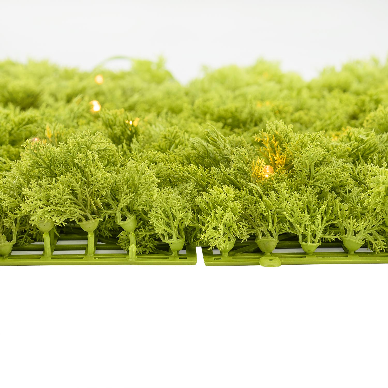 Panneau de Lichen artificiel vert acide Green Wall Light, 16 Maxiled Dual Color blanc chaud 15