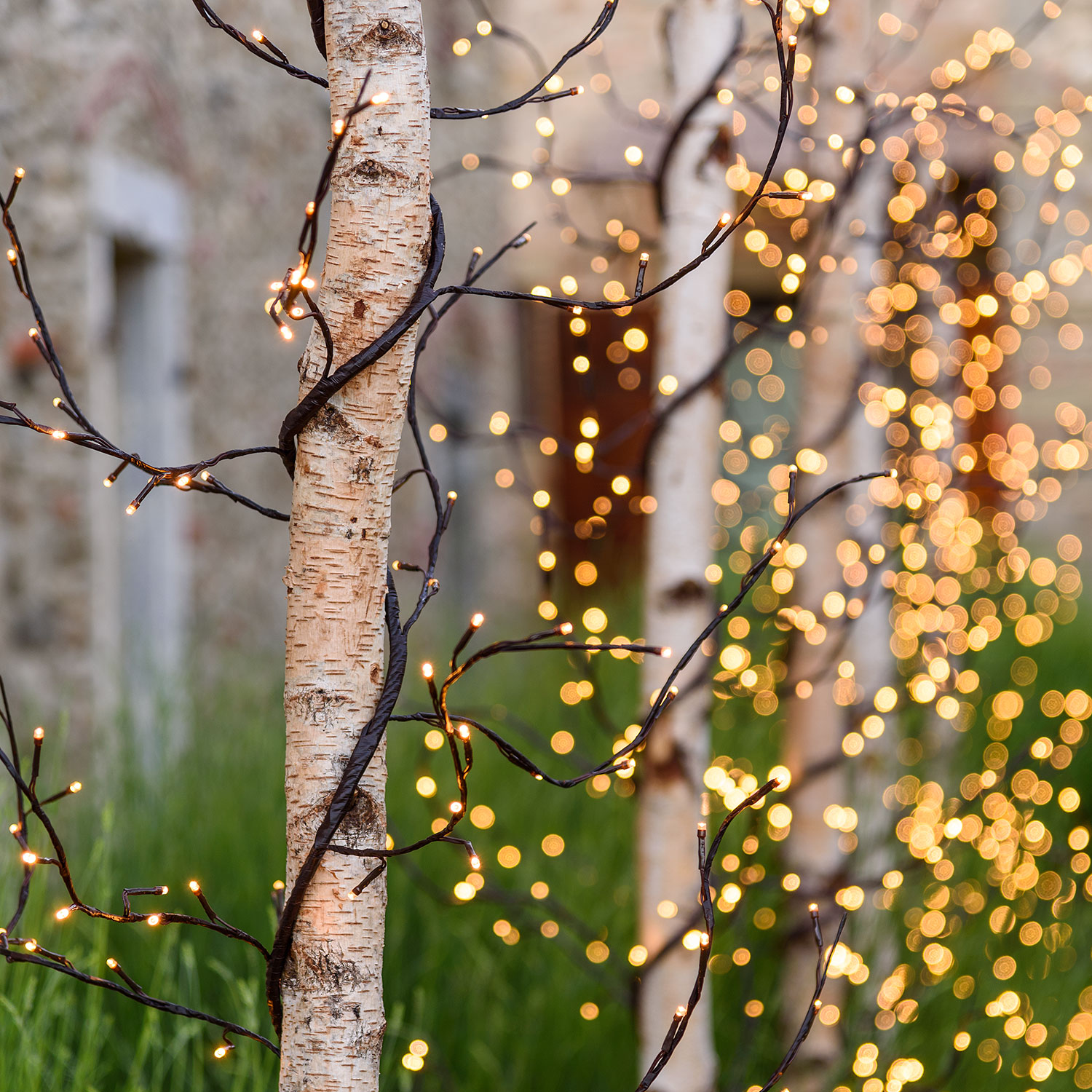 Branche marron h 3 m, 288 led blanc chaud 8 Branche marron h 3 m, 288 led blanc chaud 8