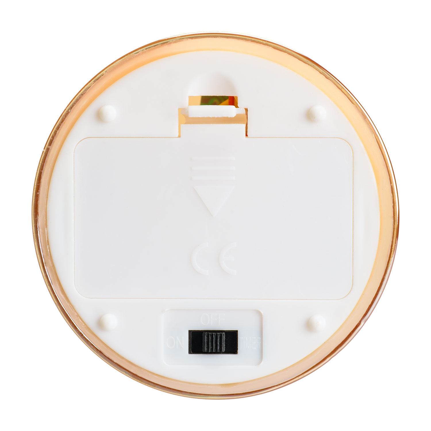 Candela in vetro ambrato 12,5 cm, led bianco caldo 3 Candela in vetro ambrato 12,5 cm, led bianco caldo 3