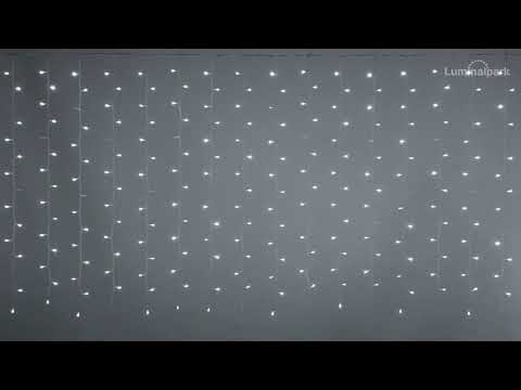 Rideau 4,5 x h 1,1 m, 480 MiniLED blanc froid, câble blanc 2 Rideau 4,5 x h 1,1 m, 480 MiniLED blanc froid, câble blanc 2