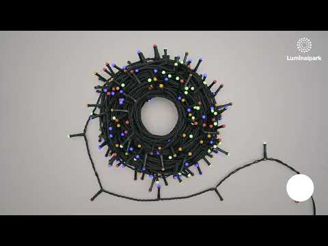 String light 25 m, multicolor LEDs, solar panel and transformer included 2