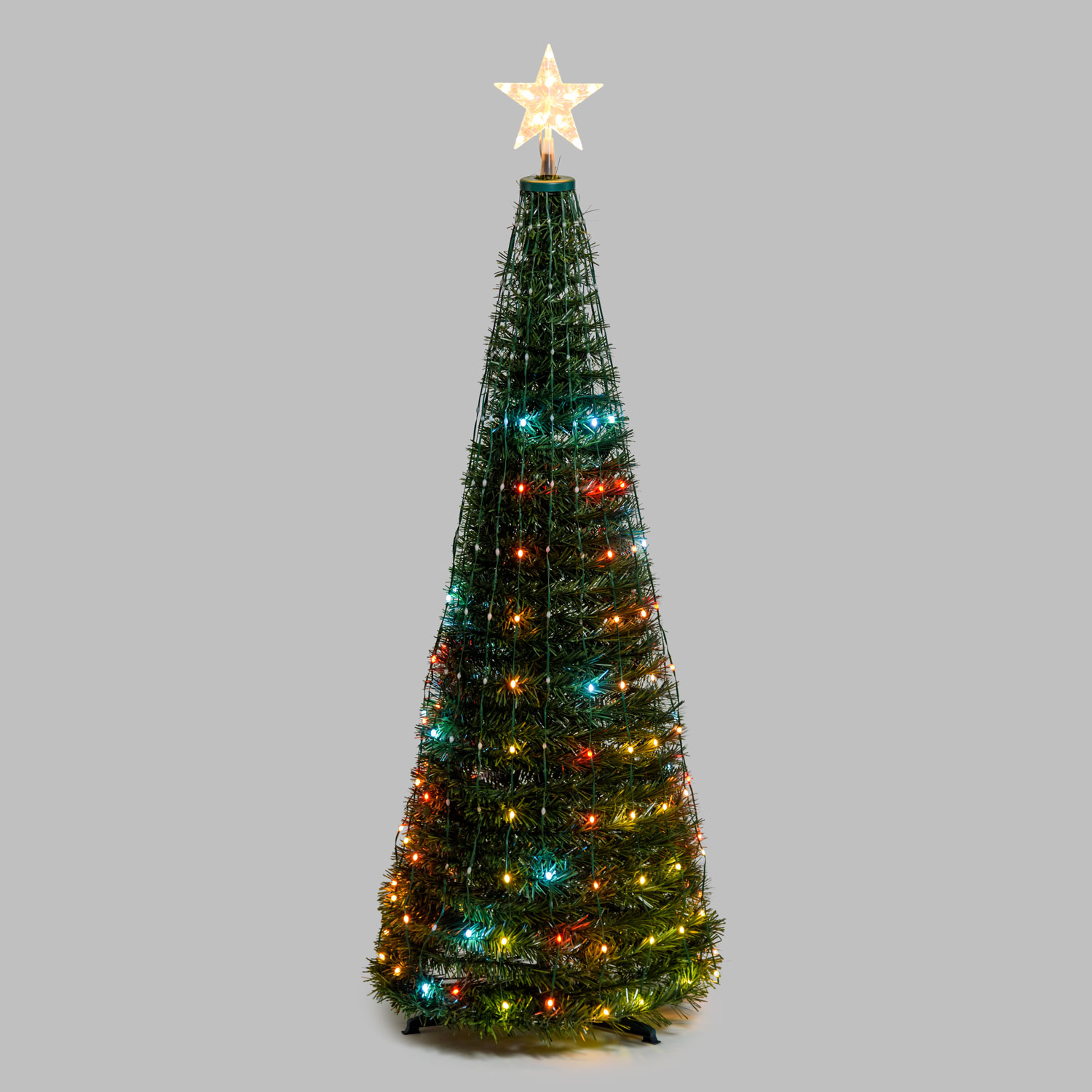 Faltbarer Baum aus künstlichem Kiefer, h. 150 cm, 234 RGB LED Lichterperlen 3 Faltbarer Baum aus künstlichem Kiefer, h. 150 cm, 234 RGB LED Lichterperlen 3
