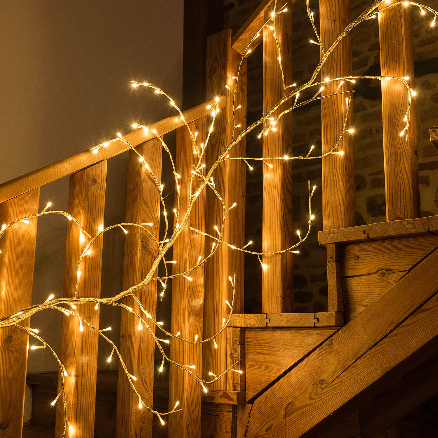 Branche Champagne 5 m, 480 led blanc chaud, prolongeable 4