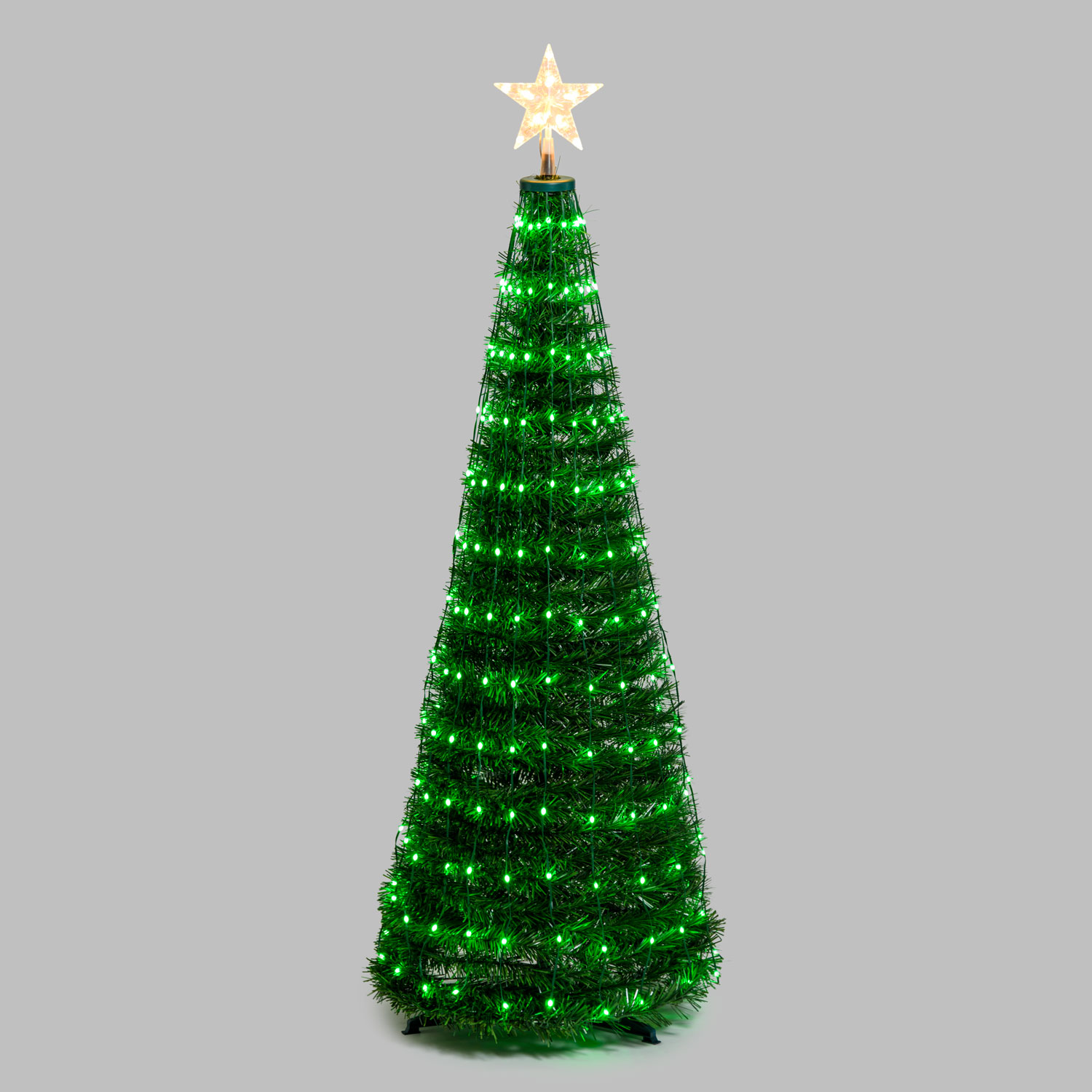 Faltbarer Baum aus künstlichem Kiefer, h. 150 cm, 234 RGB LED Lichterperlen 21 Faltbarer Baum aus künstlichem Kiefer, h. 150 cm, 234 RGB LED Lichterperlen 21