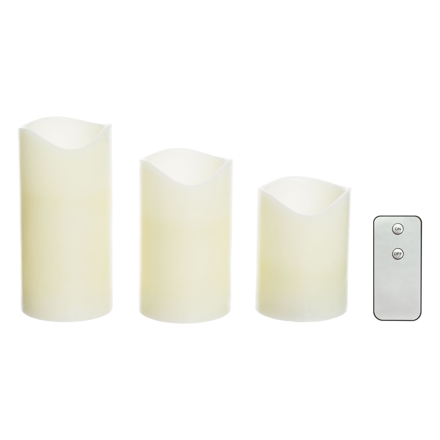 3 LED-Wachskerzen, LED warmweiß 4 3 LED-Wachskerzen, LED warmweiß 4