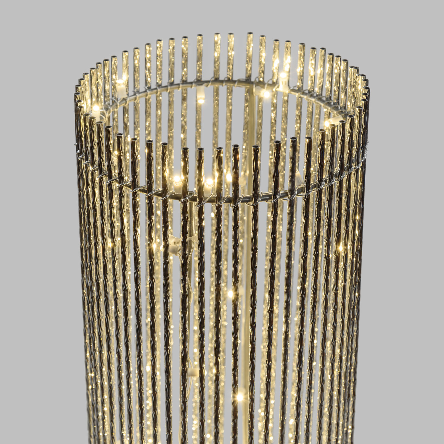 Colonna vaso argento h 100 cm, 60 led bianco naturale 2 Colonna vaso argento h 100 cm, 60 led bianco naturale 2
