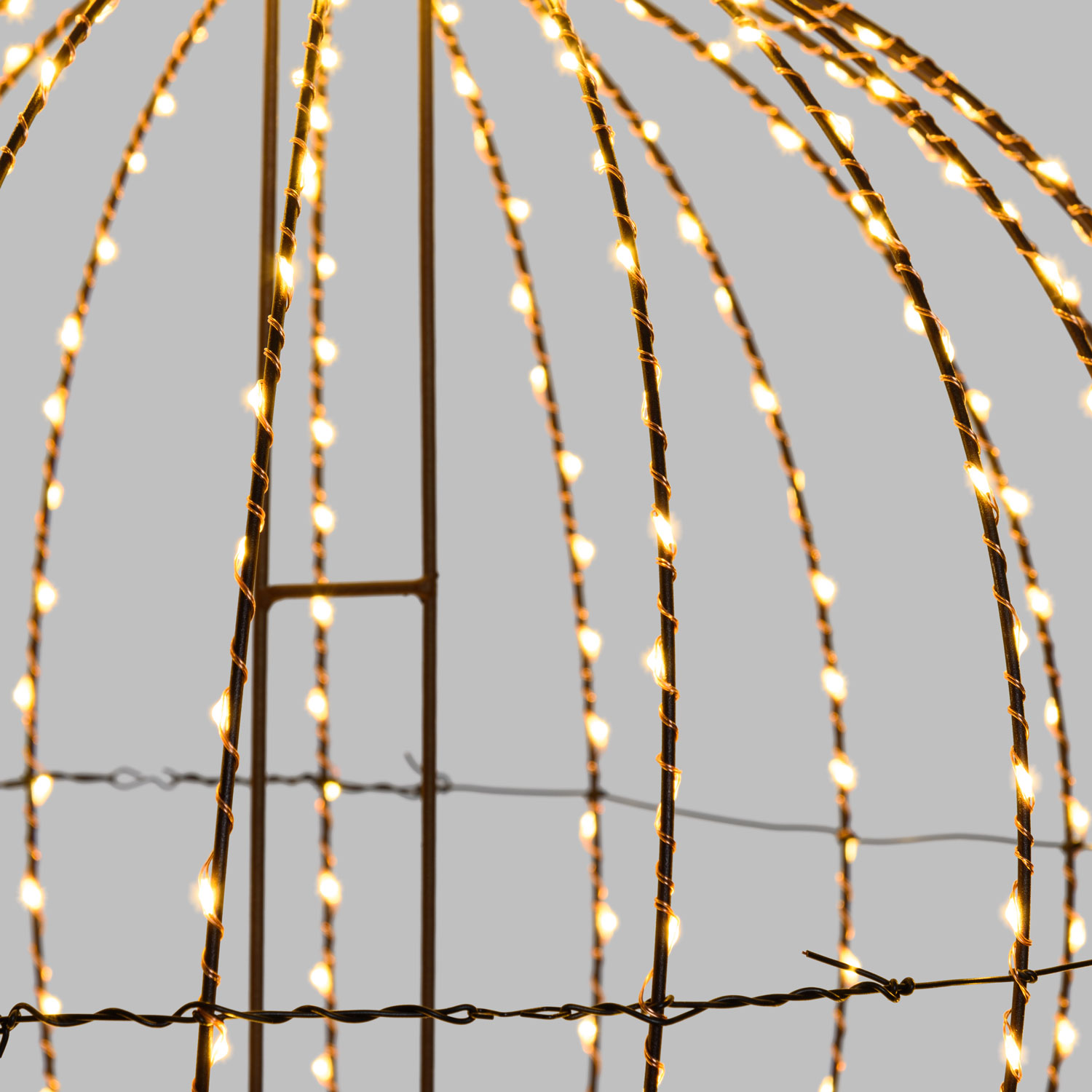 Sphère marron pliable en 3D, Ø 54 cm, 520 microled haute densité blanc chaud, utilisation en intérieur 6 Sphère marron pliable en 3D, Ø 54 cm, 520 microled haute densité blanc chaud, utilisation en intérieur 6