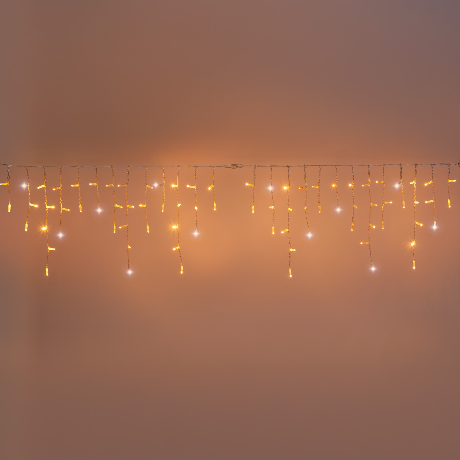 Eisregenlichter Connect ProLine 36V, 2 x H 0,5 m, 80 Maxiled warmweiß, transparentes Kabel 8 Eisregenlichter Connect ProLine 36V, 2 x H 0,5 m, 80 Maxiled warmweiß, transparentes Kabel 8