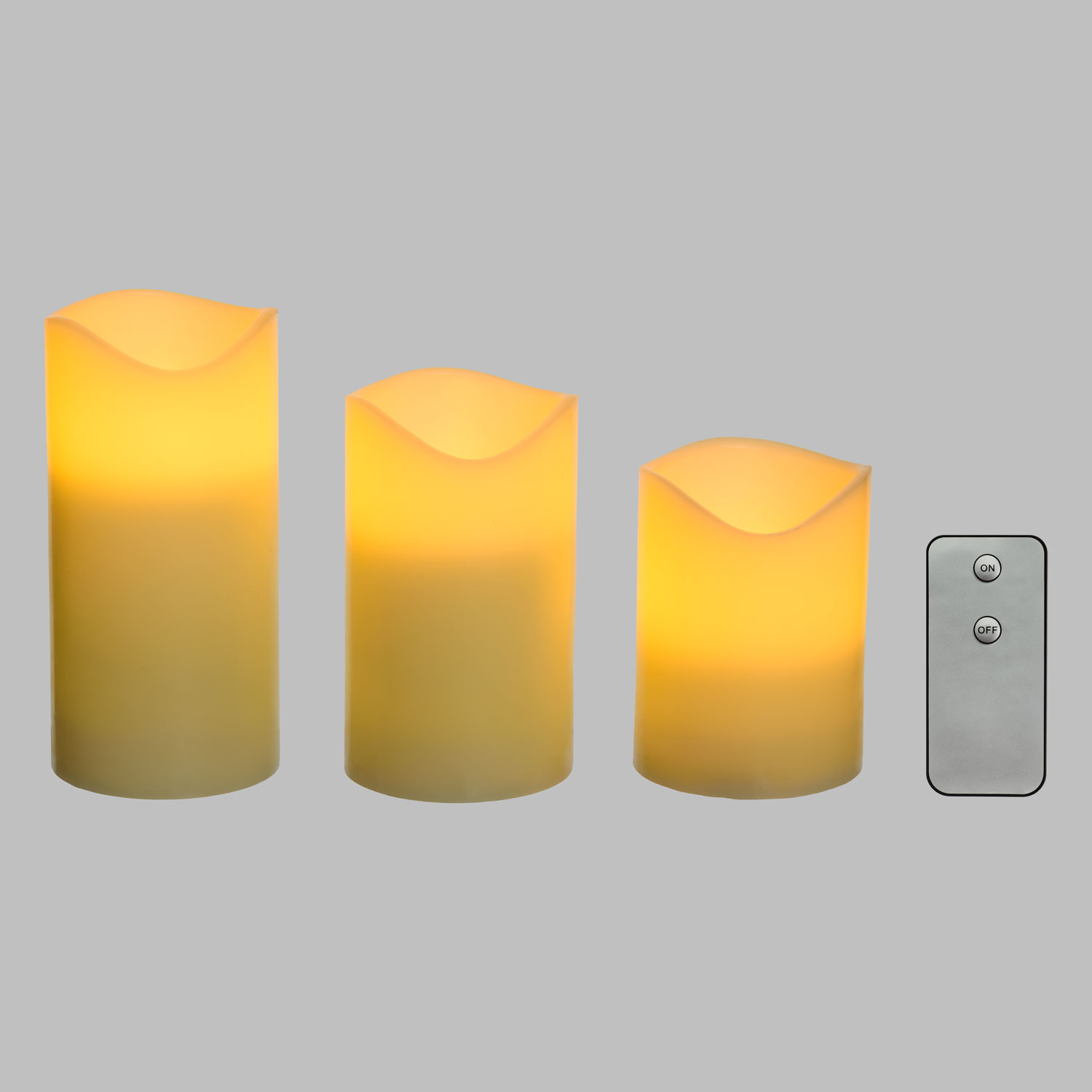 3 LED-Wachskerzen, LED warmweiß 6 3 LED-Wachskerzen, LED warmweiß 6