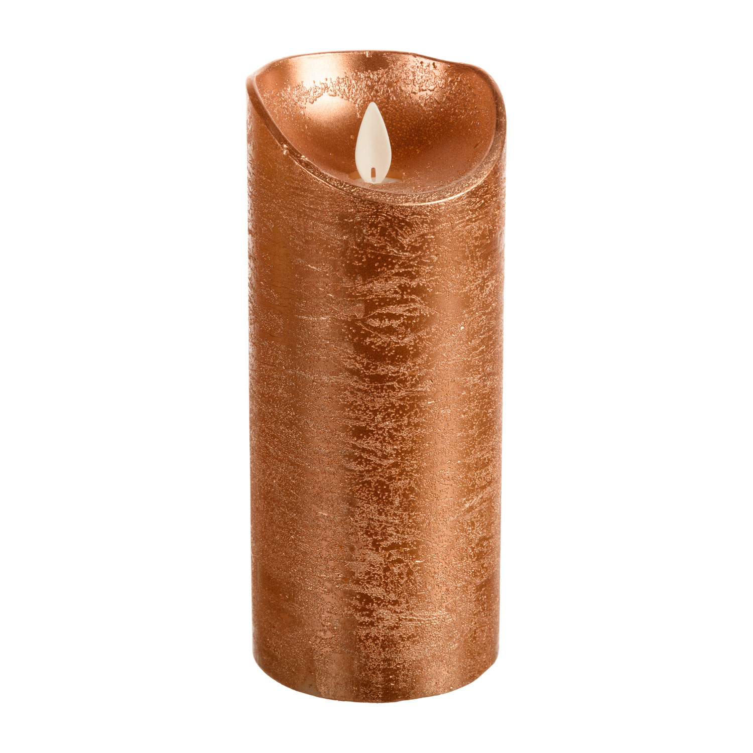 Coppery rough wax Candle, h 18 cm 3 Coppery rough wax Candle, h 18 cm 3
