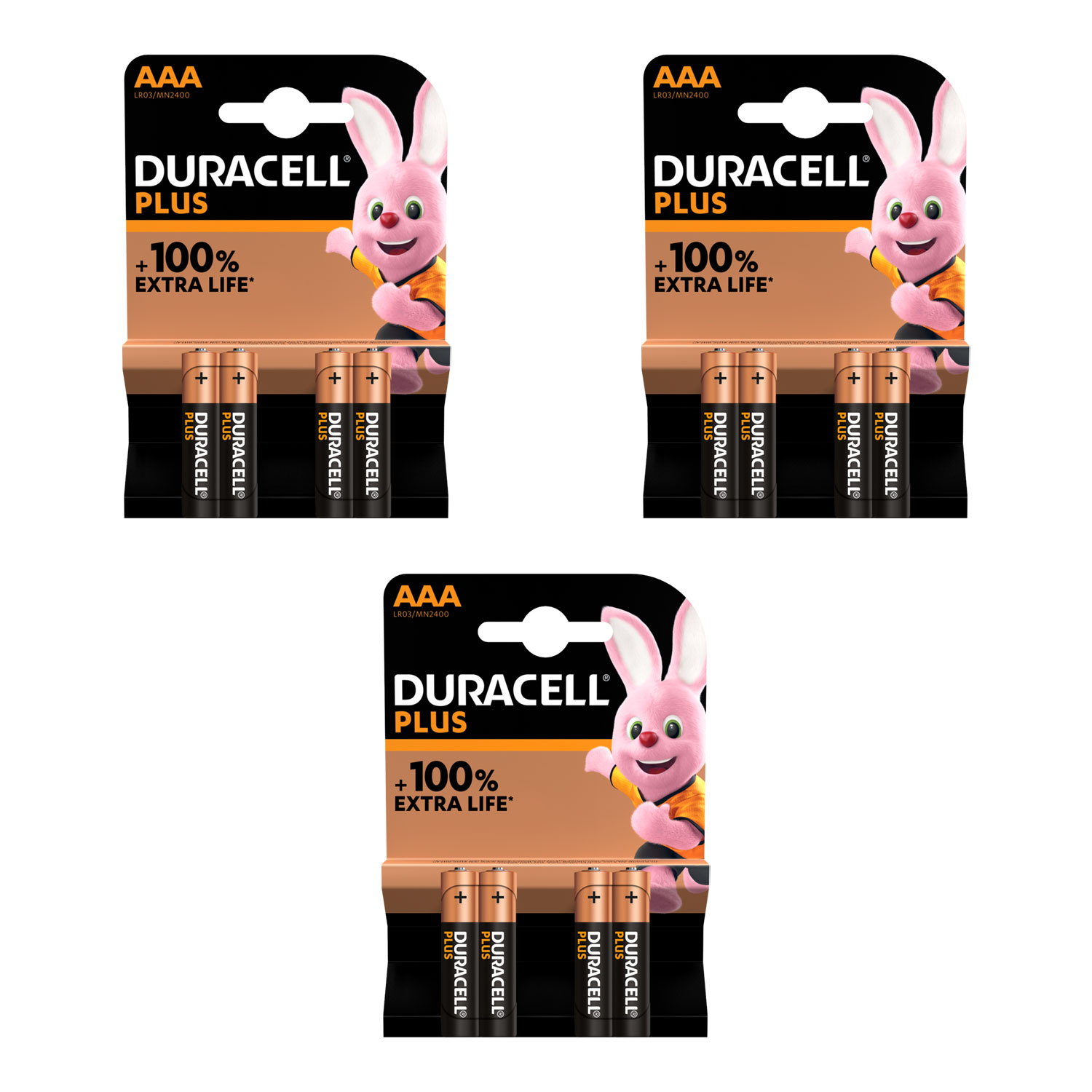 12 batterie AAA Duracell Plus 12 batterie AAA Duracell Plus