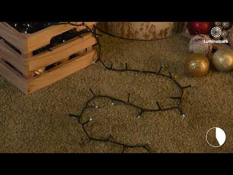 12.8m 320 White LEDs String Lights, Green Cable 2