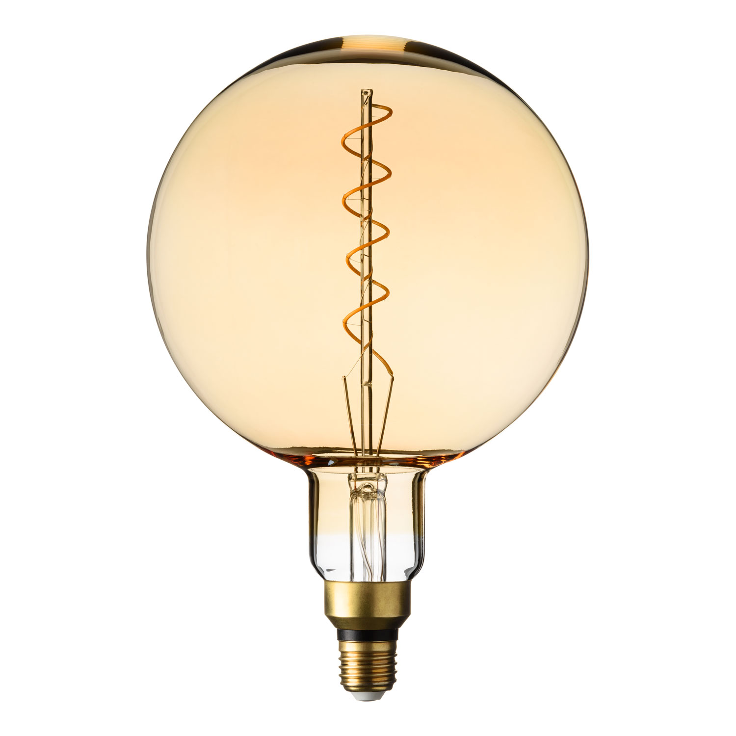 Ampoule vintage maxi globe Ø 200 mm en suspension, 1 mètre de câble blanc 2 Ampoule vintage maxi globe Ø 200 mm en suspension, 1 mètre de câble blanc 2