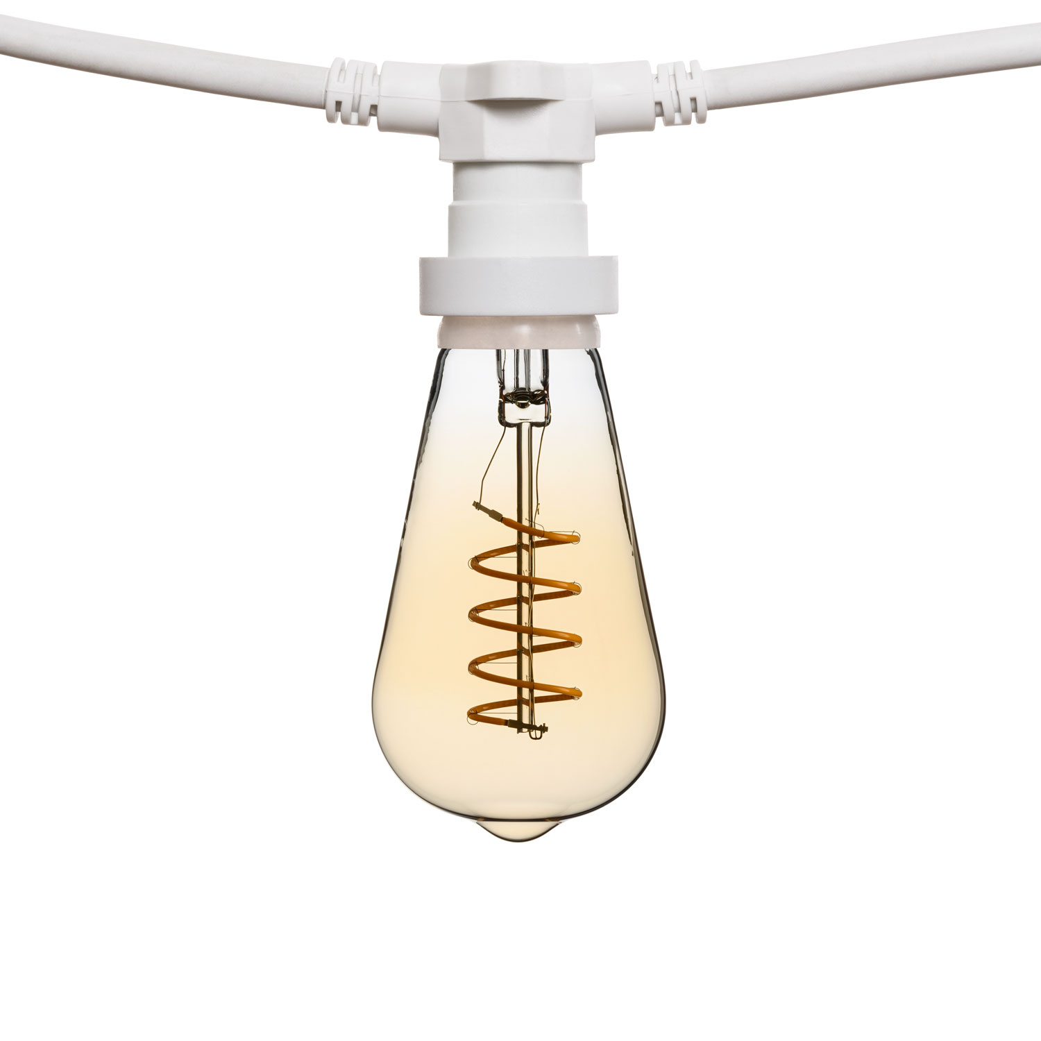 Guirnalda 5m con 16 bombillas led de 4W Edison espiral Ø 64mm 2 Guirnalda 5m con 16 bombillas led de 4W Edison espiral Ø 64mm 2