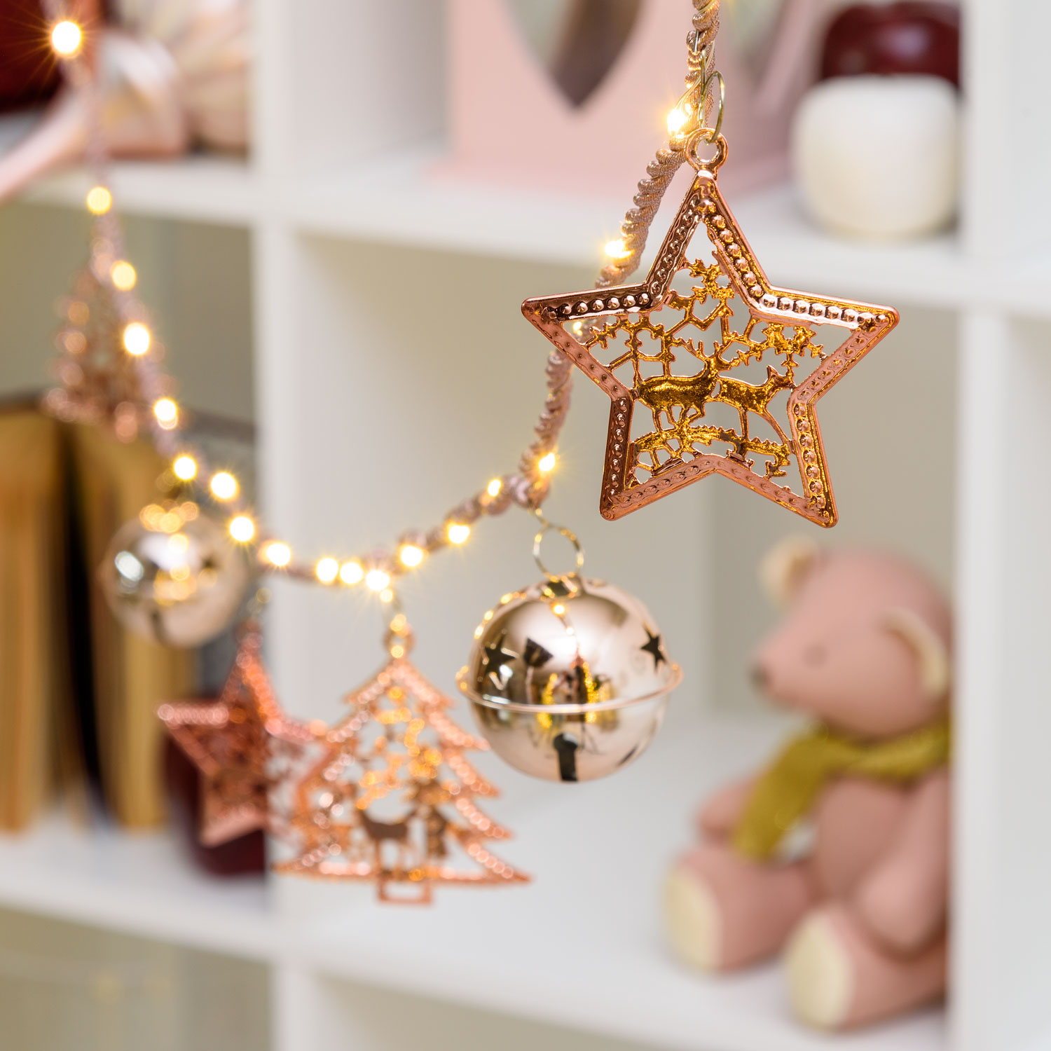 10m Copper Colored Metal Decorations String Lights, 200 Warm White MicroLEDs 5 10m Copper Colored Metal Decorations String Lights, 200 Warm White MicroLEDs 5