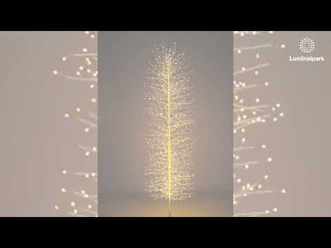 Árbol Slim Rama de Tilo blanco h 2 m, 1656 microled blanco cálido, uso interior 2
