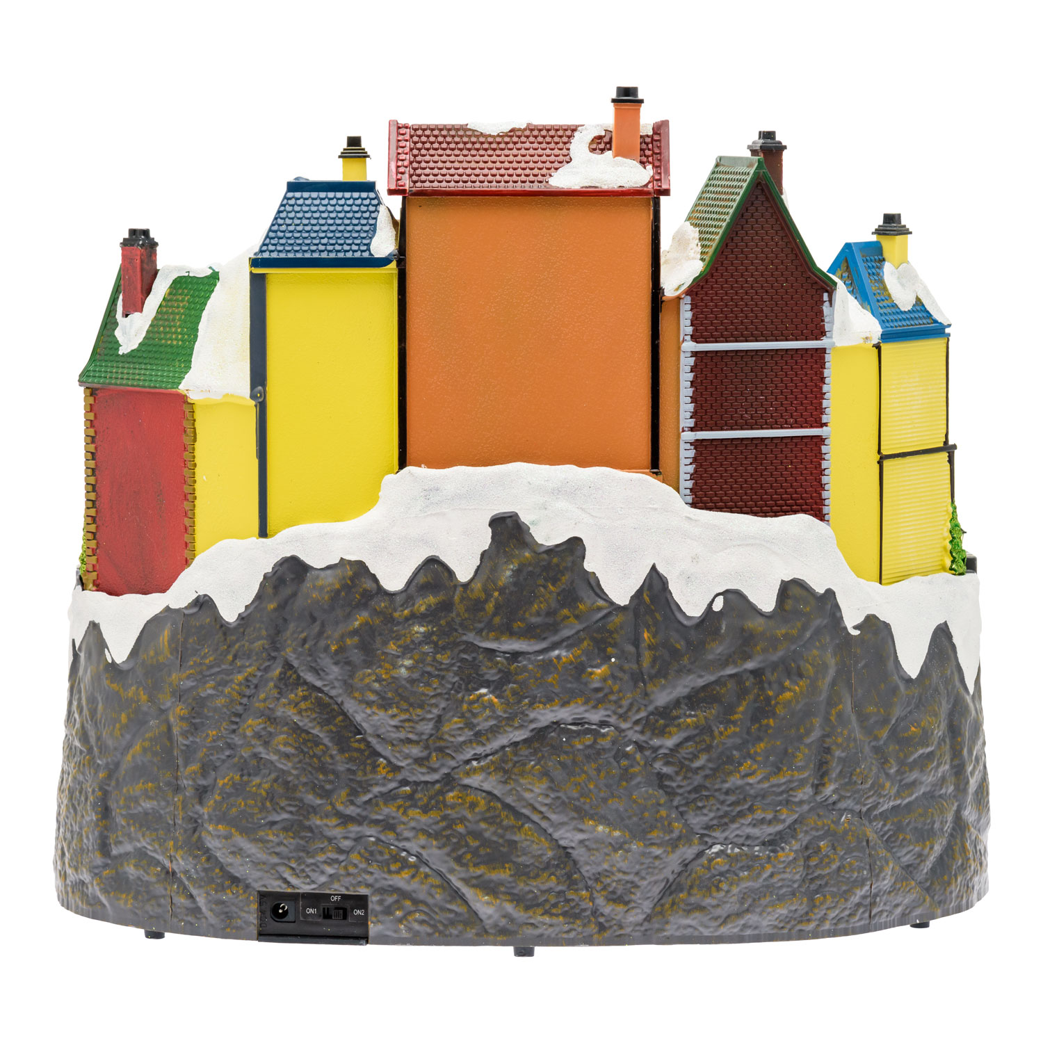 Pueblo de Navidad, Estación con Trenecito en movimiento y Árbol de Navidad giratorio, h 38 cm, villancicos 6 Pueblo de Navidad, Estación con Trenecito en movimiento y Árbol de Navidad giratorio, h 38 cm, villancicos 6