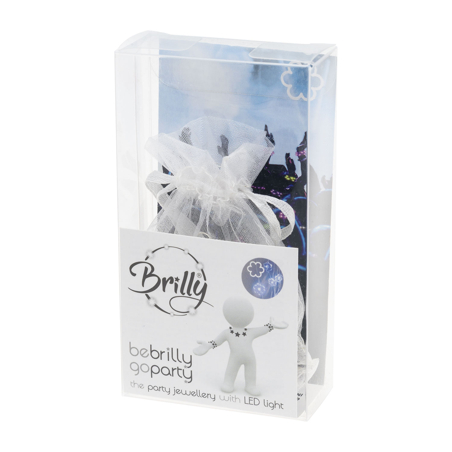 Collana Brilly 10 fiori led bianco freddo 2 Collana Brilly 10 fiori led bianco freddo 2