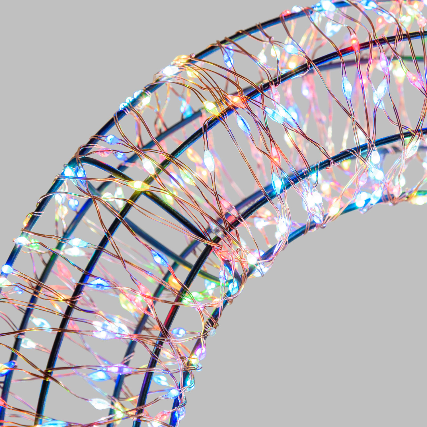 Corona 3D, Ø 35 cm, 1000 micro led RGB cambia color, uso en interiores 6 Corona 3D, Ø 35 cm, 1000 micro led RGB cambia color, uso en interiores 6