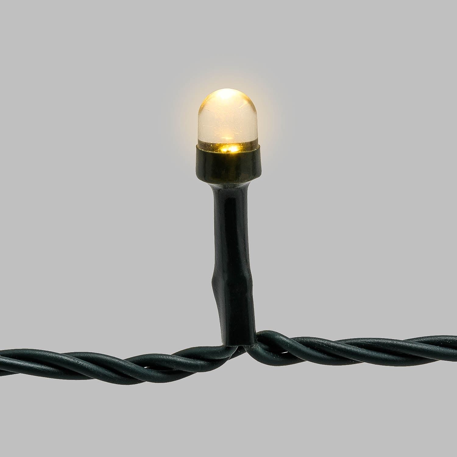 Catena 100 m, 1000 led Convex Ø 8 mm, bianco caldo, cavo verde 5