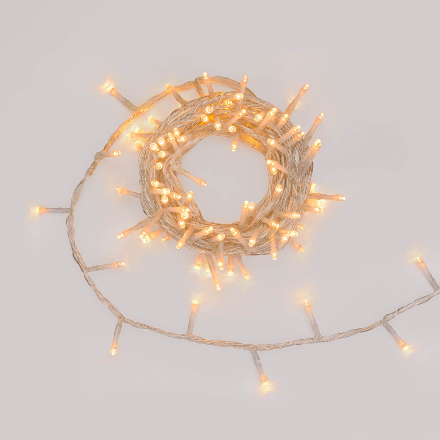 Lichterkette Connect+ 5 m, 100 LEDs Warmweiß, transparentes Kabel, verlängerbar Lichterkette Connect+ 5 m, 100 LEDs Warmweiß, transparentes Kabel, verlängerbar