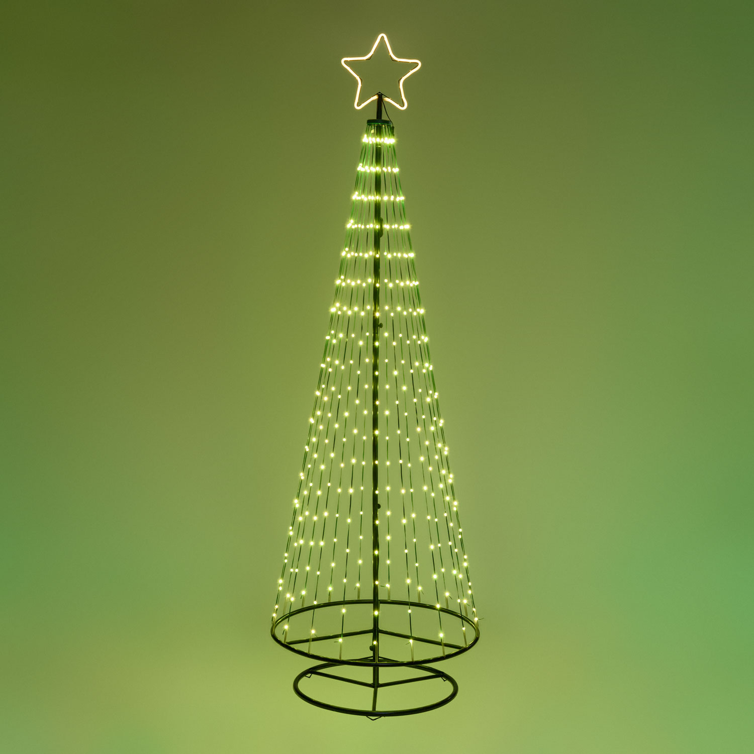 Albero conico ripiegabile h 240 cm, pixel led RGB cambiacolore 6 Albero conico ripiegabile h 240 cm, pixel led RGB cambiacolore 6