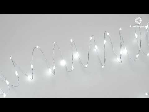 20m 400 White MicroLEDs String Lights, Flashled, Silver Metal Wire 2 20m 400 White MicroLEDs String Lights, Flashled, Silver Metal Wire 2