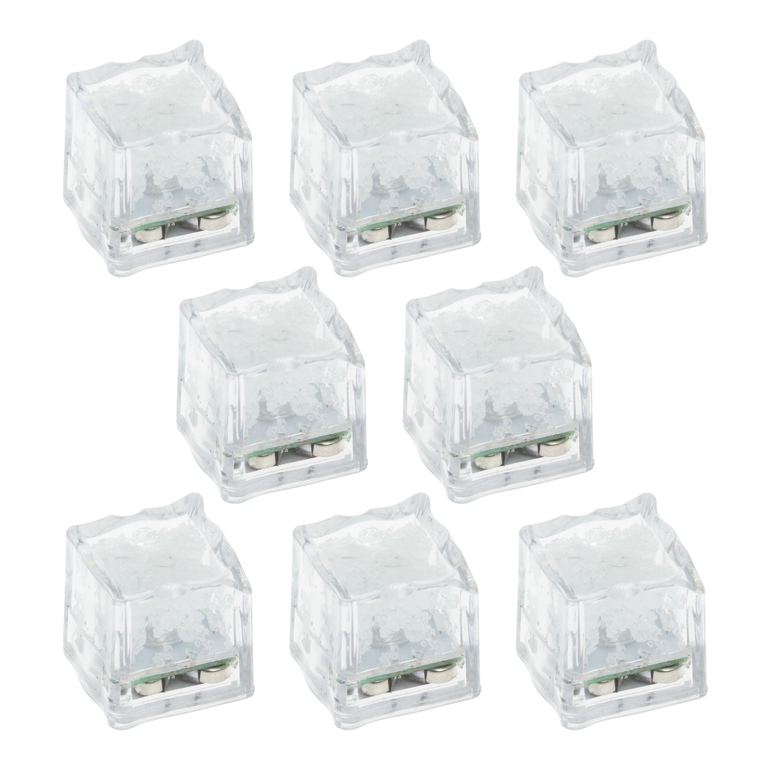 Set of 8 Floating Ice Cubes, White LEDs 6 Set of 8 Floating Ice Cubes, White LEDs 6