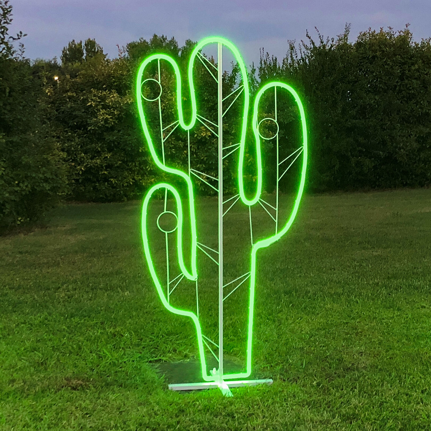 Lichtschlauch-Kaktus mit Neon-Effekt, grün 2 Lichtschlauch-Kaktus mit Neon-Effekt, grün 2