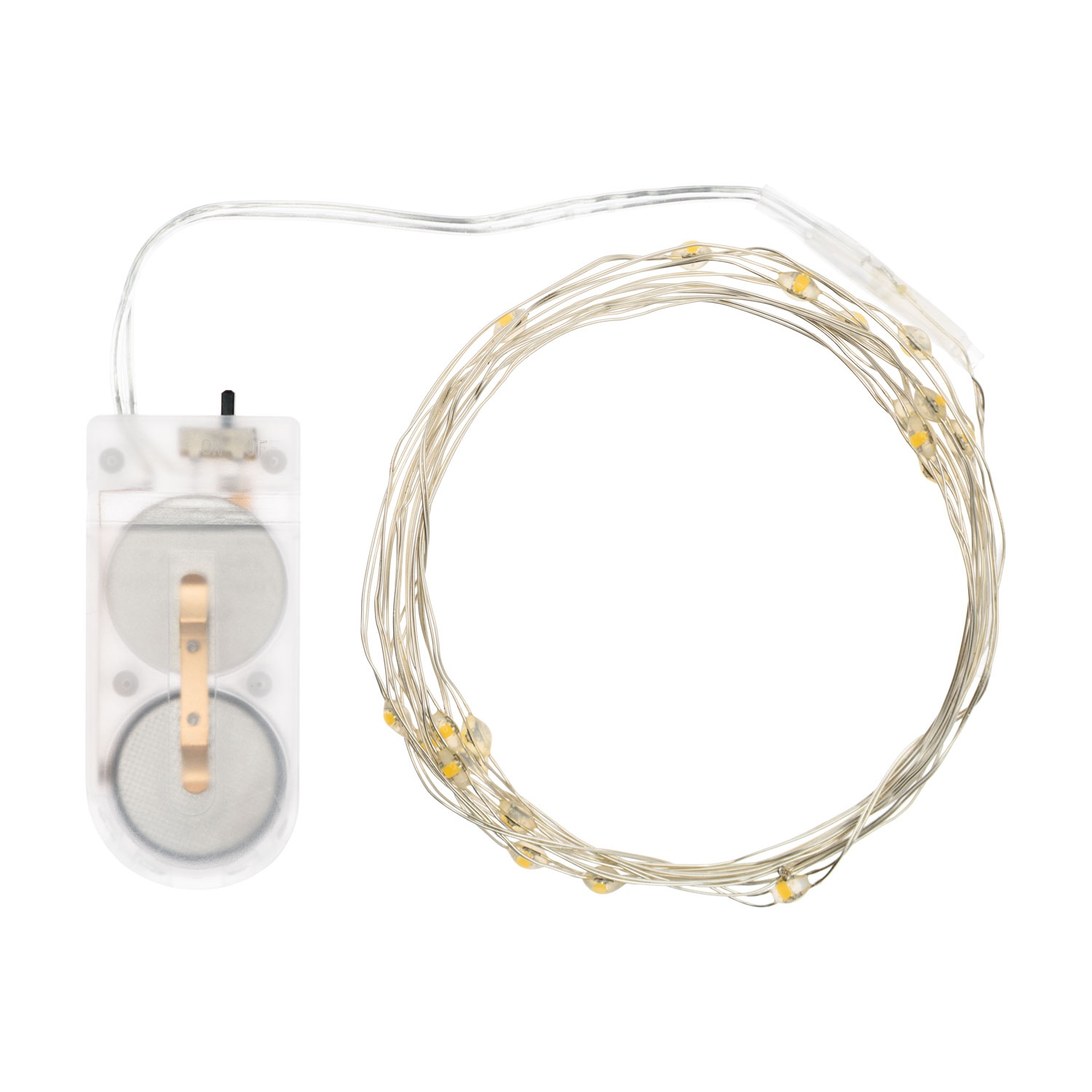 White MicroLEDs String Lights, 1.9m 20 MicroLeds 2 White MicroLEDs String Lights, 1.9m 20 MicroLeds 2