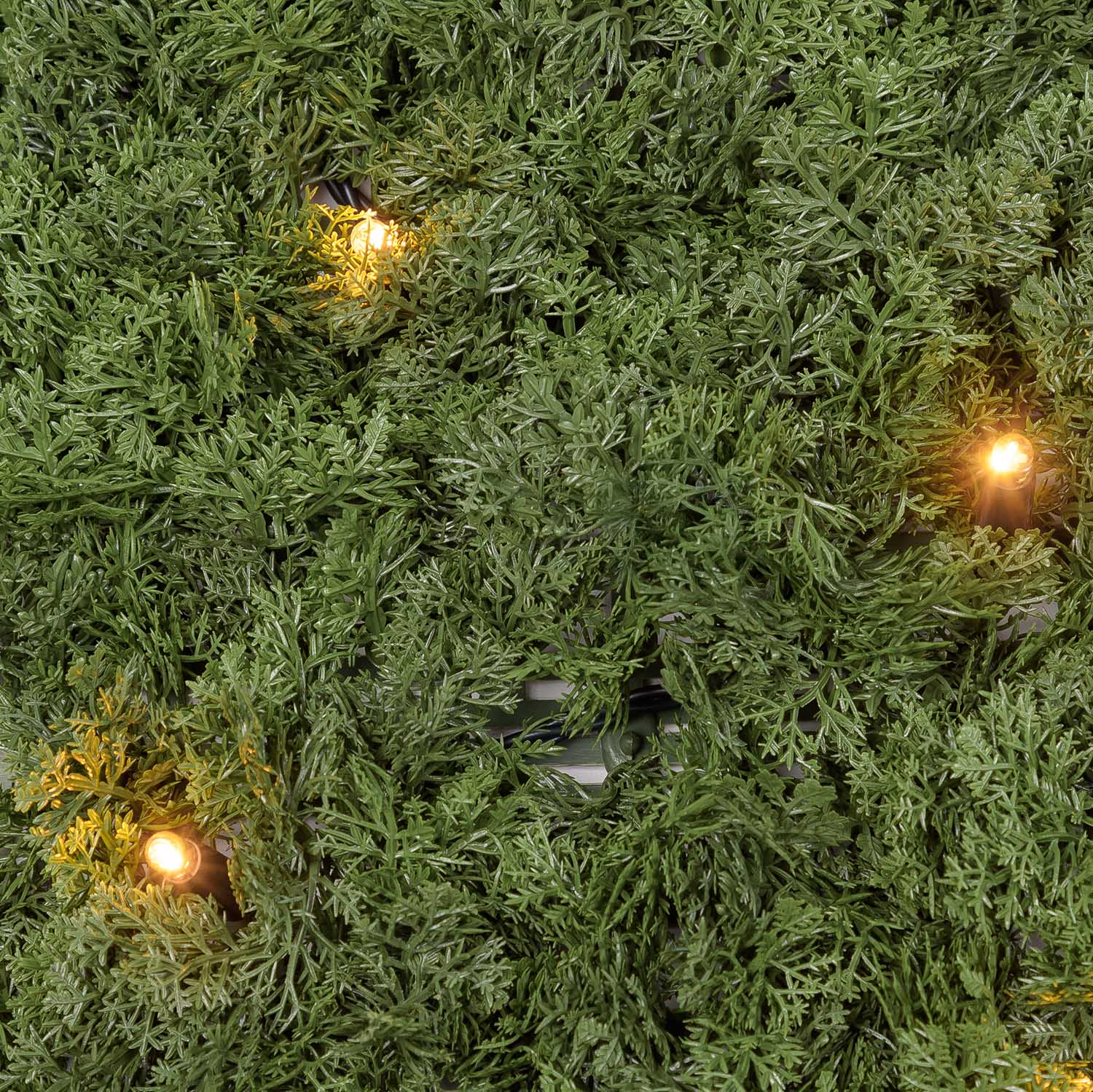 Pannello di Lichene artificiale verde bosco Green Wall Light, 16 maxiled Dual Color bianco caldo 12
