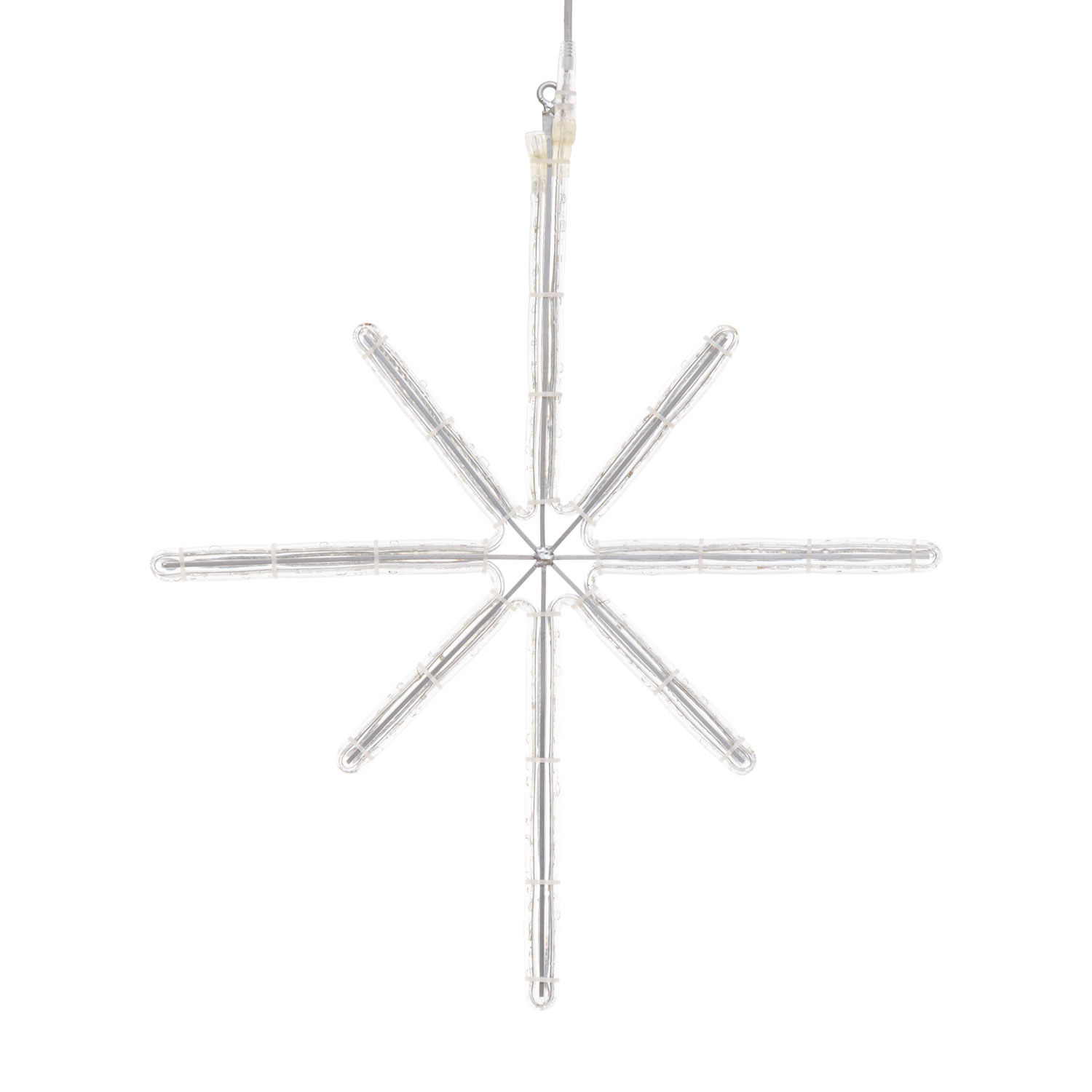 Stella polare in tubo luminoso, 67 x 70 cm, 146 led bianco caldo e bianco freddo 3 Stella polare in tubo luminoso, 67 x 70 cm, 146 led bianco caldo e bianco freddo 3