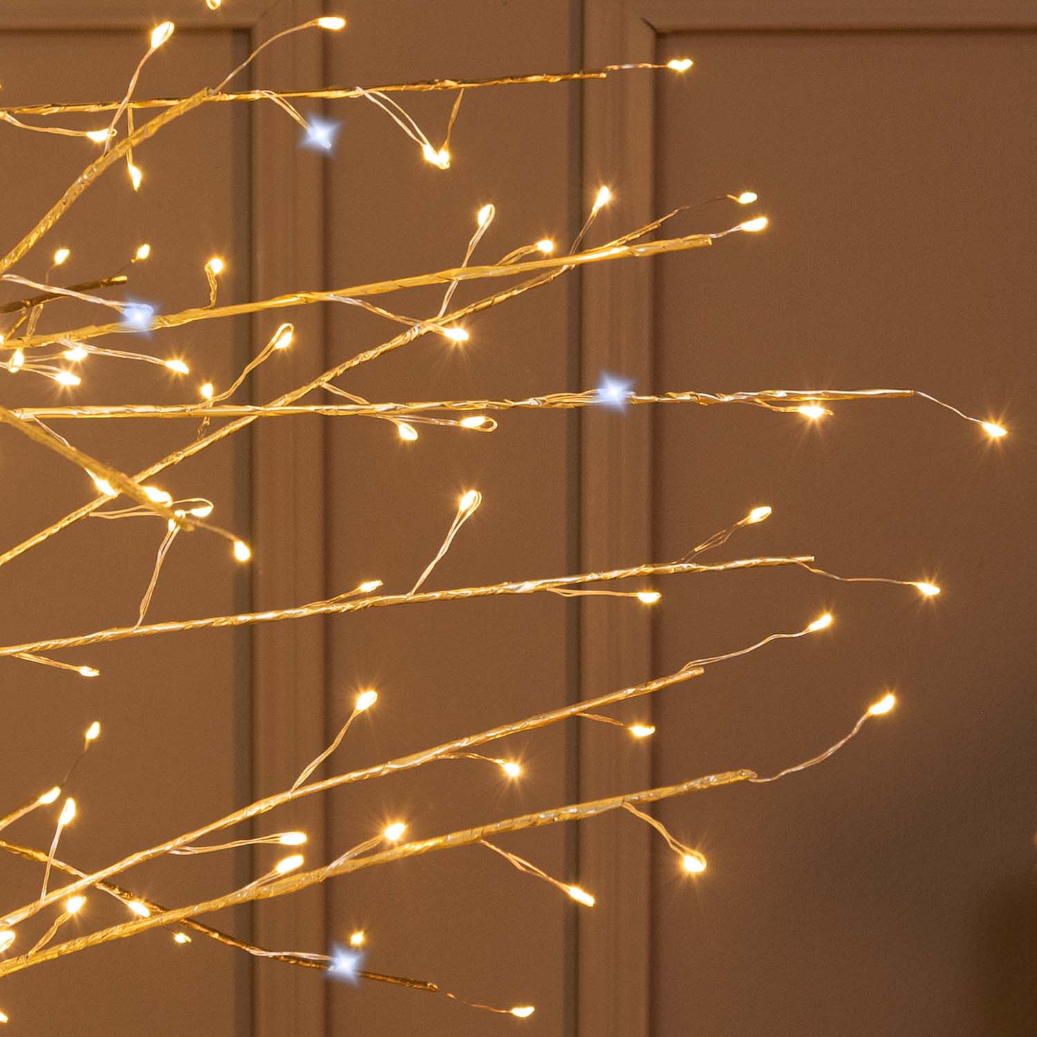 Árbol Tilo champagne h 1,7 m, 784 microled blanco cálido y blanco frío, uso interior 3 Árbol Tilo champagne h 1,7 m, 784 microled blanco cálido y blanco frío, uso interior 3