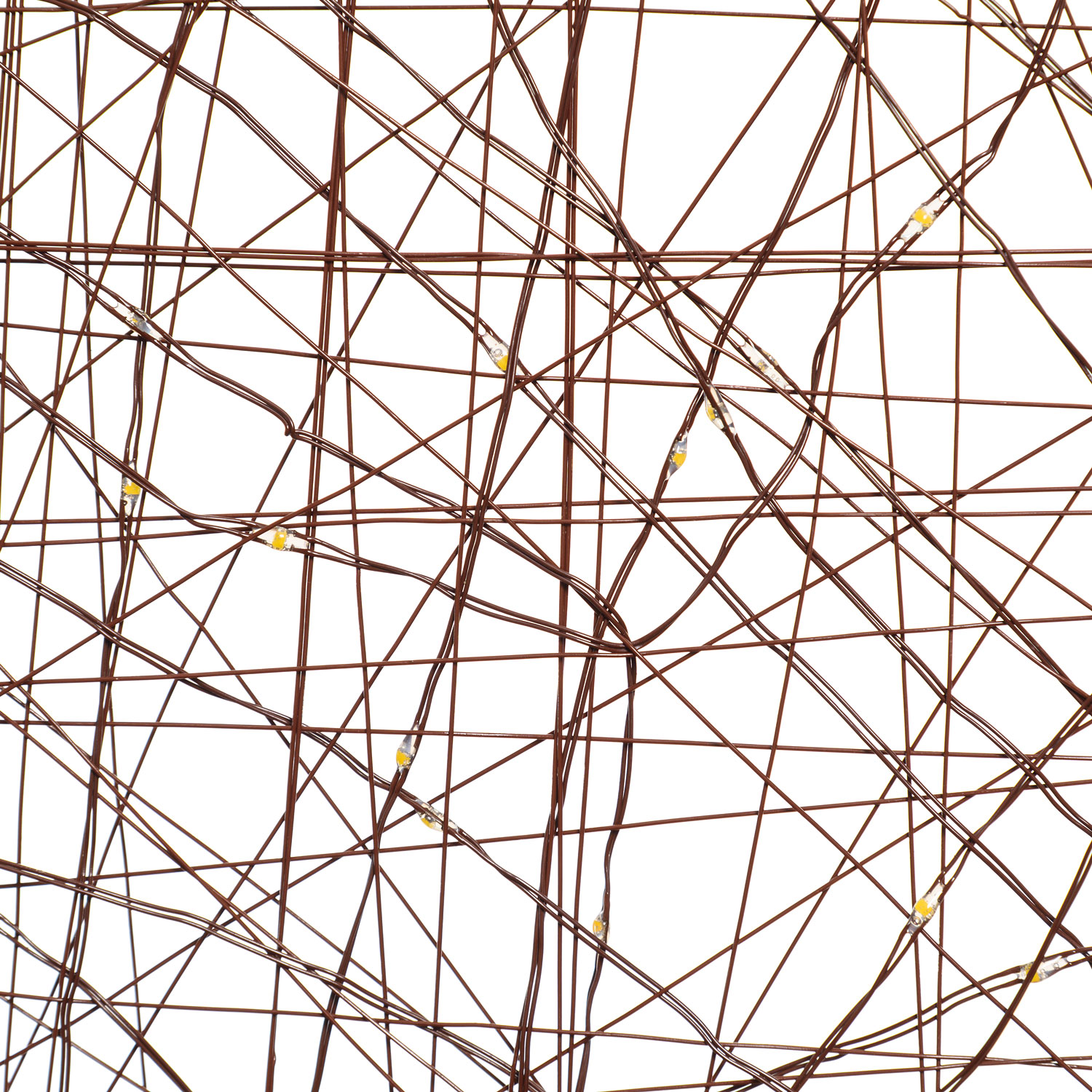 50cm Square Brown Metal Panel, 240 Warm White MicroLEDs 5 50cm Square Brown Metal Panel, 240 Warm White MicroLEDs 5