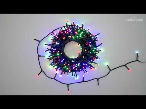 Catena 18 m, 300 miniled multicolor, cavo verde 2 Catena 18 m, 300 miniled multicolor, cavo verde 2