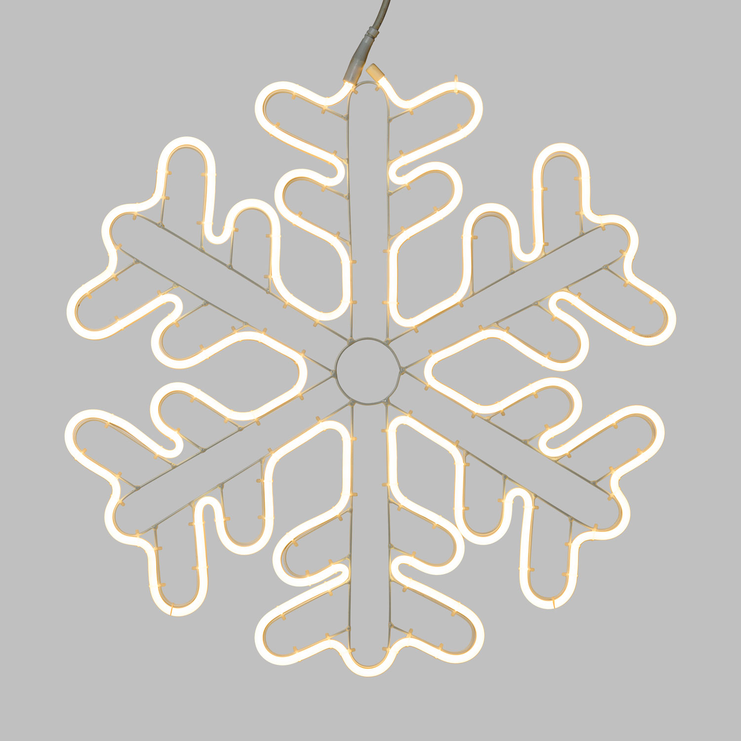 Flocon de Neige en tube Néon, 720 led blanc chaud 7 Flocon de Neige en tube Néon, 720 led blanc chaud 7