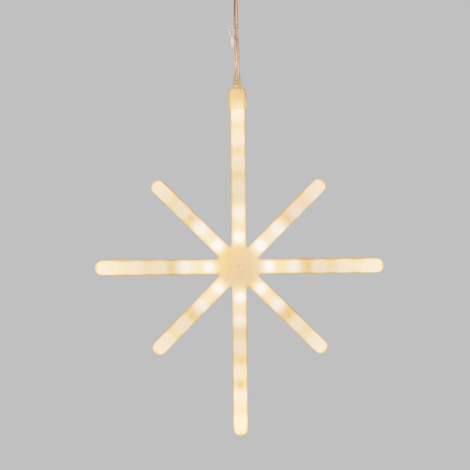 Estrella Polar Animada 36 cm, Connect ProLine 36V, 76 led SMD blanco cálido, cable transparente 3