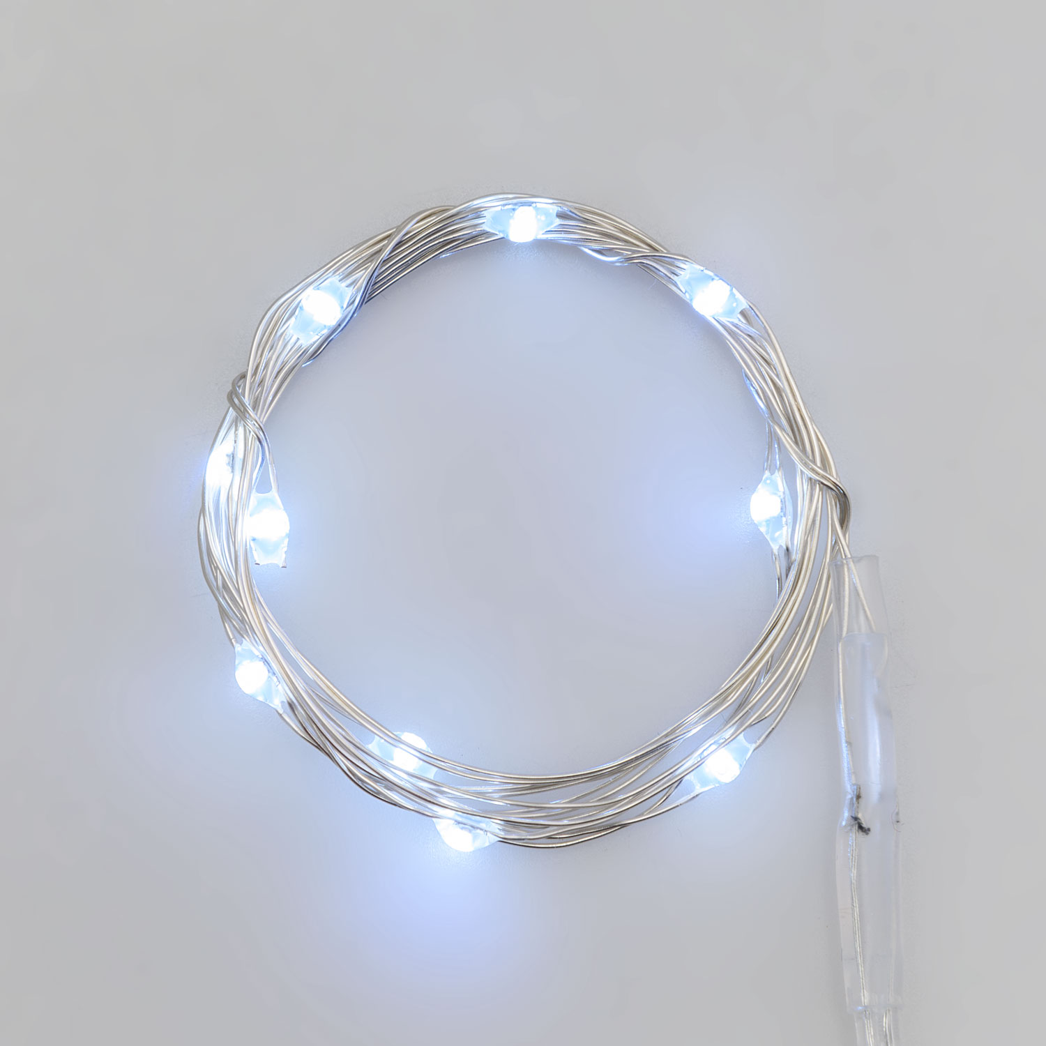 Guirnalda a pilas 0,9 m, micro led blanco frío Guirnalda a pilas 0,9 m, micro led blanco frío