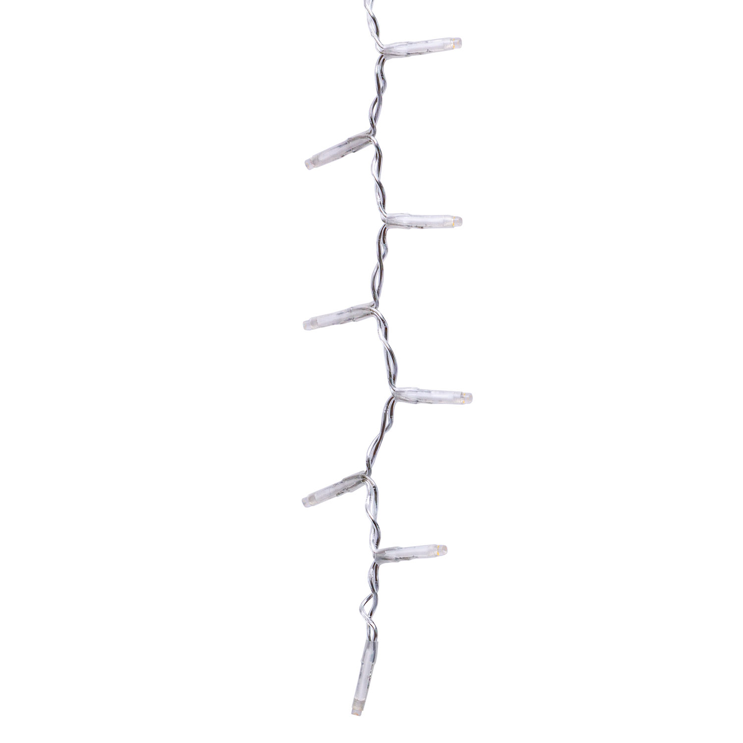 Stalattite 3,4 x h 0,8 m, 384 miniled bianco caldo e bianco extra caldo, cavo trasparente 6