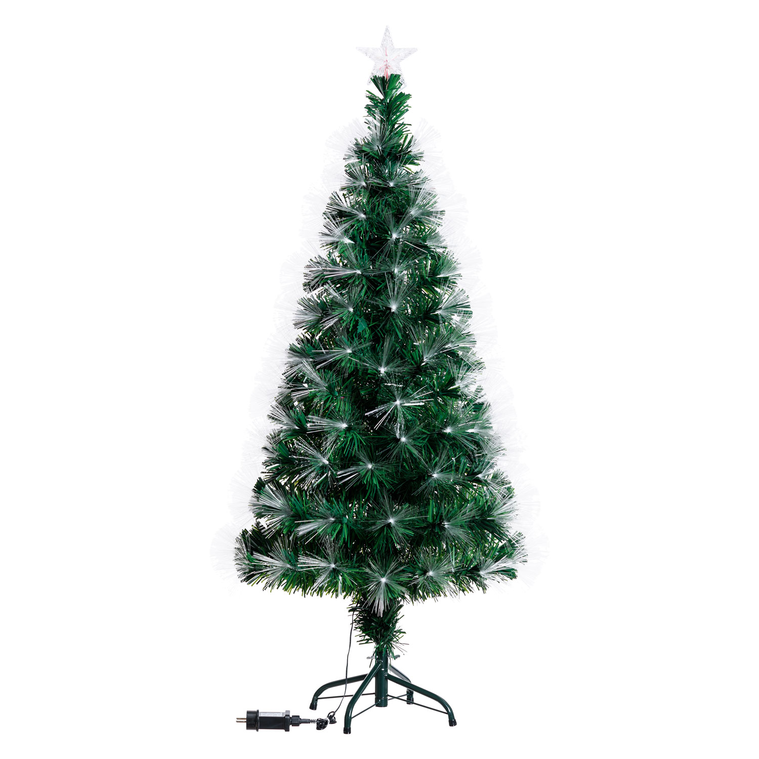 Árbol navideño Led fibra óptica con destellos h. 130cm 7 Árbol navideño Led fibra óptica con destellos h. 130cm 7