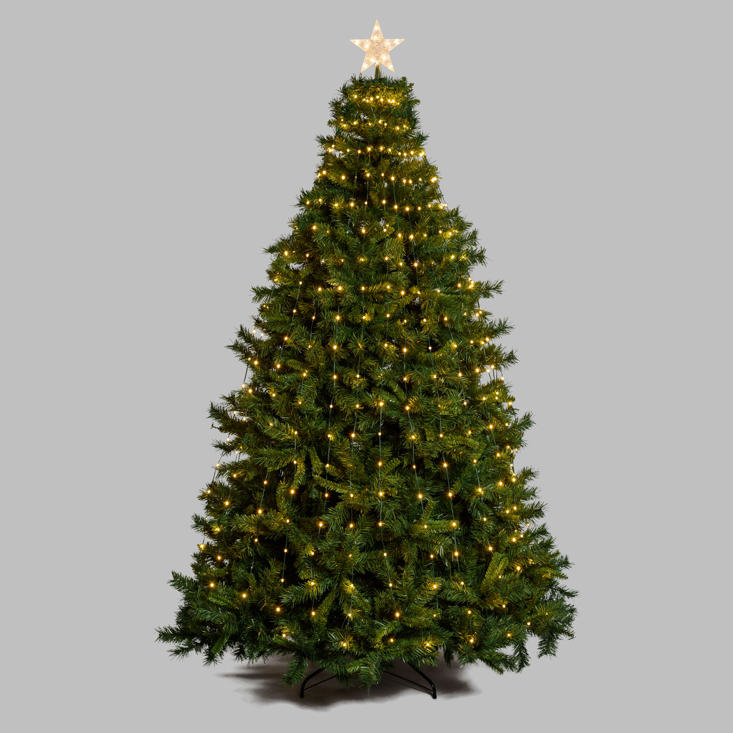 Manteau de lumière pour sapin de Noël h. 195 cm, 440 gouttes de lumière Blanc Chaud et Blanc Froid 4 Manteau de lumière pour sapin de Noël h. 195 cm, 440 gouttes de lumière Blanc Chaud et Blanc Froid 4