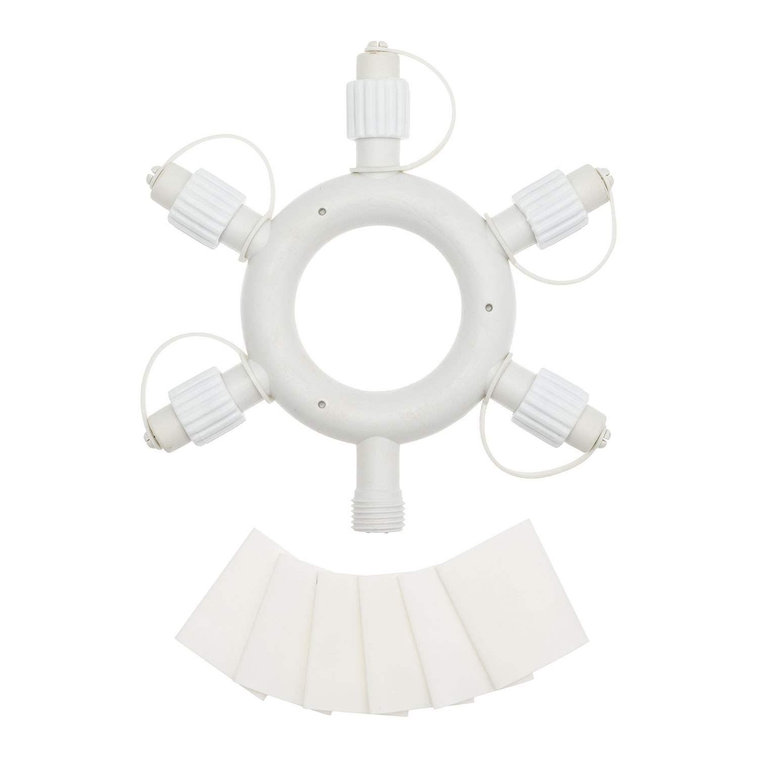 Multiconnettore circolare VINTAGE LED PRO, 5 uscite, bianco Multiconnettore circolare VINTAGE LED PRO, 5 uscite, bianco